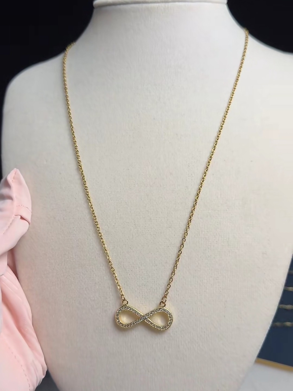 Gold Infinity Pendant Necklace - Women Jewelry